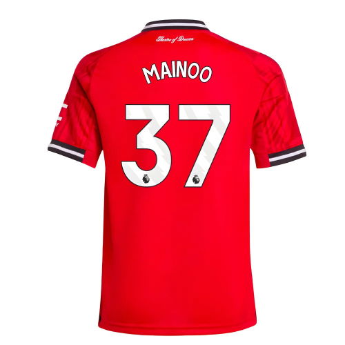 2025-2026 Man Utd Home Shirt (Kids) (Mainoo 37)
