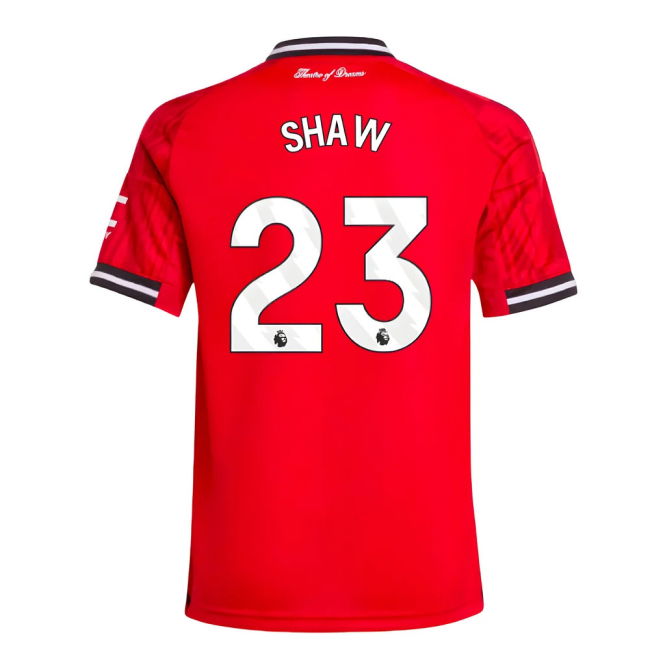 2025-2026 Man Utd Home Shirt (Kids) (Shaw 23)