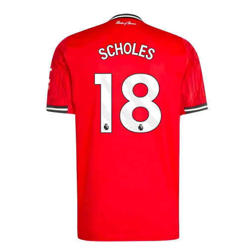 2025-2026 Man Utd Home Shirt (Scholes 18)