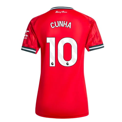 2025-2026 Man Utd Home Shirt (Womens) (Cunha 10)