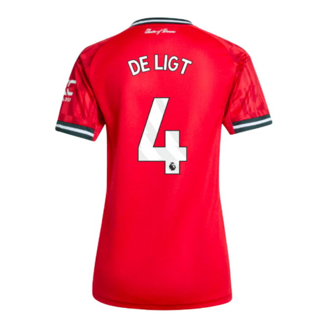 2025-2026 Man Utd Home Shirt (Womens) (De Ligt 4)