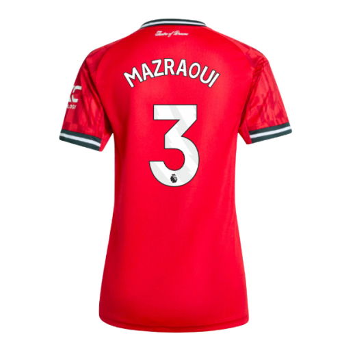 2025-2026 Man Utd Home Shirt (Womens) (Mazraoui 3)