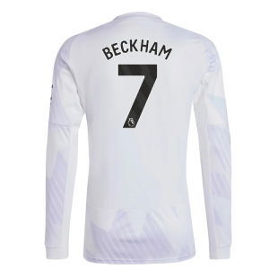 2025-2026 Man Utd Long Sleeve Away Shirt (Beckham 7)
