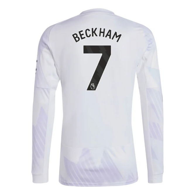 2025-2026 Man Utd Long Sleeve Away Shirt (Beckham 7)