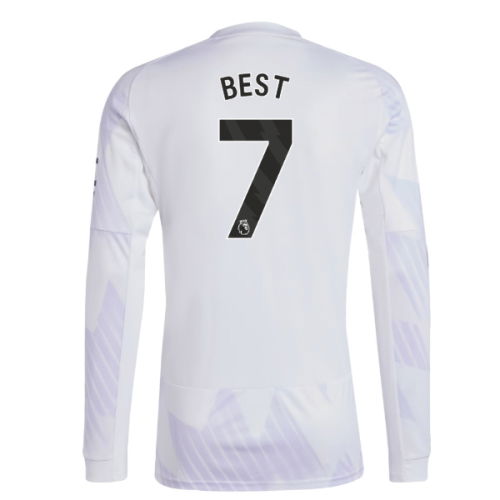 2025-2026 Man Utd Long Sleeve Away Shirt (Best 7)
