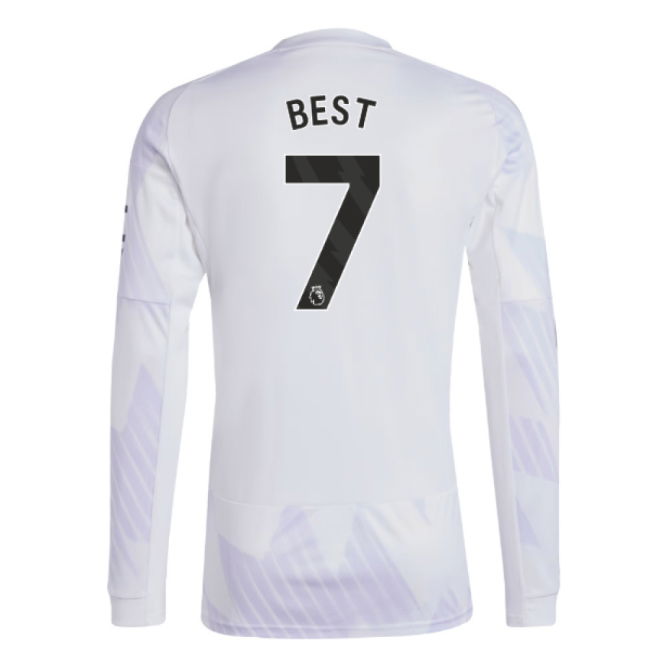 2025-2026 Man Utd Long Sleeve Away Shirt (Best 7)