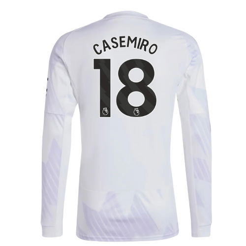 2025-2026 Man Utd Long Sleeve Away Shirt (Casemiro 18)