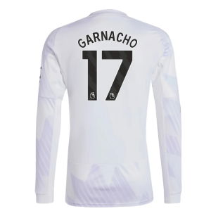 2025-2026 Man Utd Long Sleeve Away Shirt (Garnacho 17)