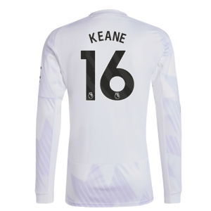 2025-2026 Man Utd Long Sleeve Away Shirt (Keane 16)
