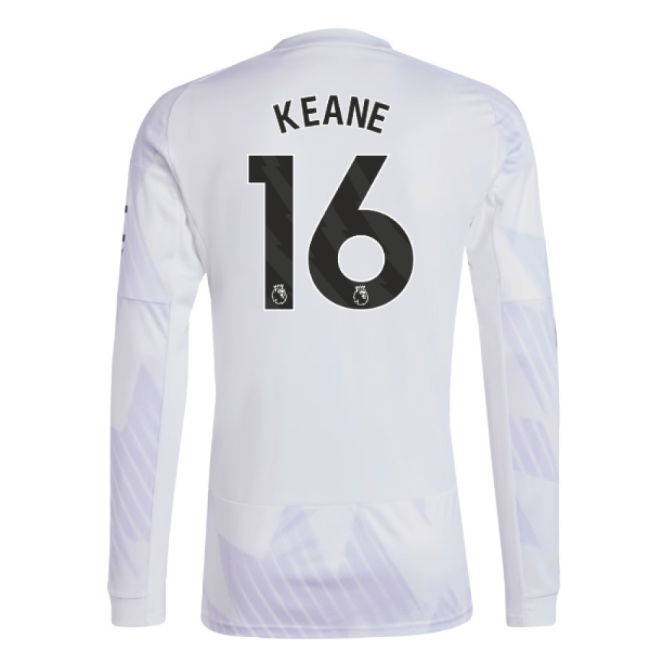 2025-2026 Man Utd Long Sleeve Away Shirt (Keane 16)