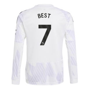 2025-2026 Man Utd Long Sleeve Away Shirt (Kids) (Best 7)