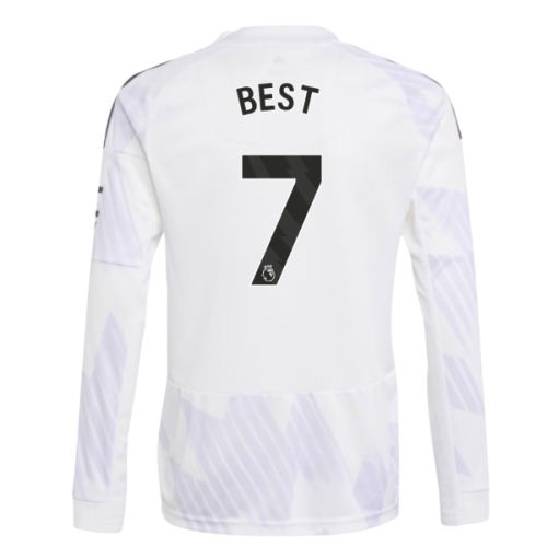2025-2026 Man Utd Long Sleeve Away Shirt (Kids) (Best 7)