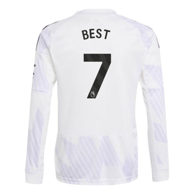 2025-2026 Man Utd Long Sleeve Away Shirt (Kids) (Best 7)