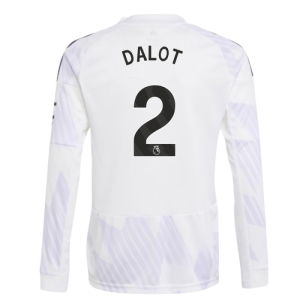 2025-2026 Man Utd Long Sleeve Away Shirt (Kids) (Dalot 2)