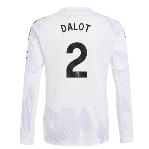 2025-2026 Man Utd Long Sleeve Away Shirt (Kids) (Dalot 2)