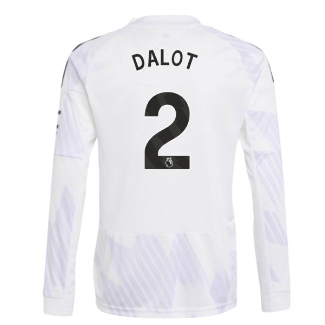 2025-2026 Man Utd Long Sleeve Away Shirt (Kids) (Dalot 2)