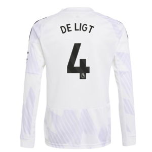 2025-2026 Man Utd Long Sleeve Away Shirt (Kids) (De Ligt 4)