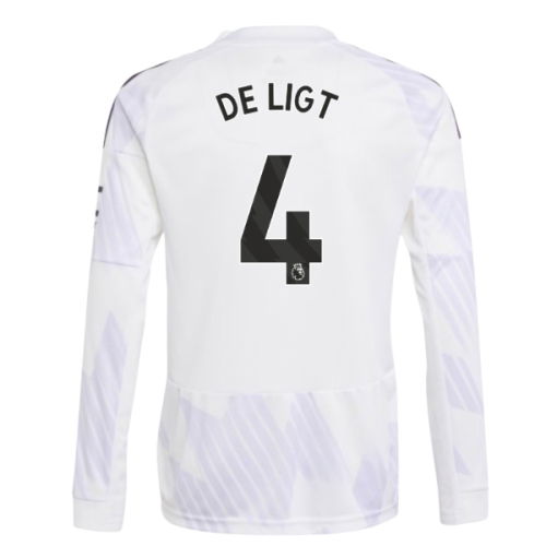 2025-2026 Man Utd Long Sleeve Away Shirt (Kids) (De Ligt 4)