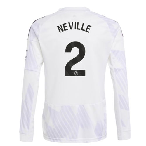 2025-2026 Man Utd Long Sleeve Away Shirt (Kids) (Neville 2)