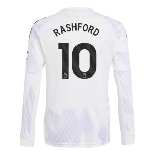 2025-2026 Man Utd Long Sleeve Away Shirt (Kids) (Rashford 10)