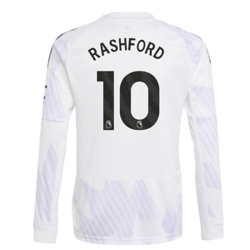 2025-2026 Man Utd Long Sleeve Away Shirt (Kids) (Rashford 10)