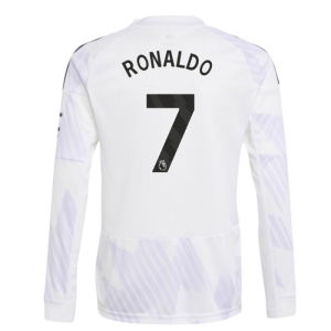 2025-2026 Man Utd Long Sleeve Away Shirt (Kids) (Ronaldo 7)