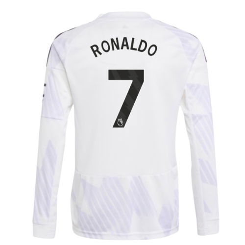 2025-2026 Man Utd Long Sleeve Away Shirt (Kids) (Ronaldo 7)