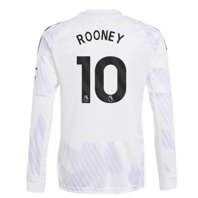 2025-2026 Man Utd Long Sleeve Away Shirt (Kids) (Rooney 10)
