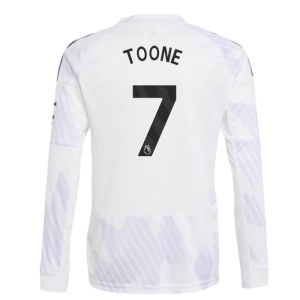 2025-2026 Man Utd Long Sleeve Away Shirt (Kids) (Toone 7)