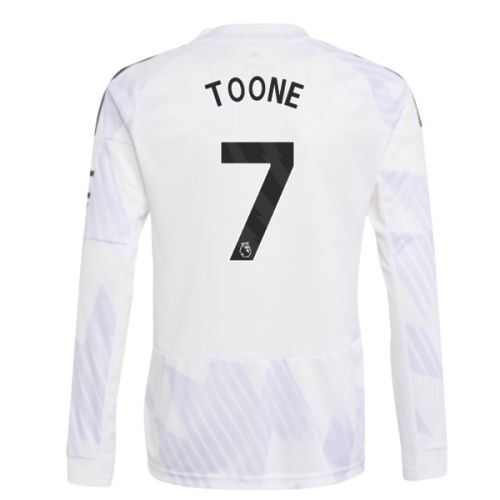 2025-2026 Man Utd Long Sleeve Away Shirt (Kids) (Toone 7)