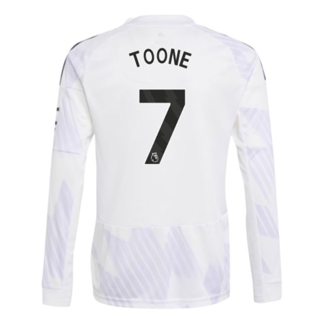 2025-2026 Man Utd Long Sleeve Away Shirt (Kids) (Toone 7)