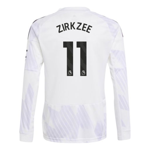 2025-2026 Man Utd Long Sleeve Away Shirt (Kids) (Zirkzee 11)
