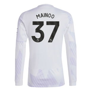2025-2026 Man Utd Long Sleeve Away Shirt (Mainoo 37)