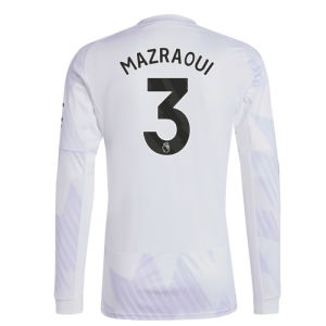 2025-2026 Man Utd Long Sleeve Away Shirt (Mazraoui 3)