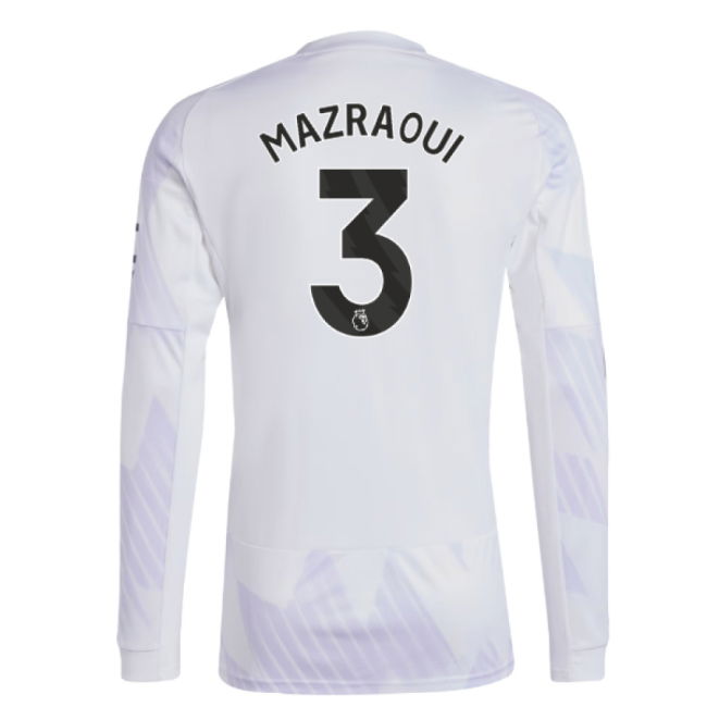 2025-2026 Man Utd Long Sleeve Away Shirt (Mazraoui 3)