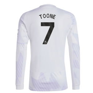 2025-2026 Man Utd Long Sleeve Away Shirt (Toone 7)