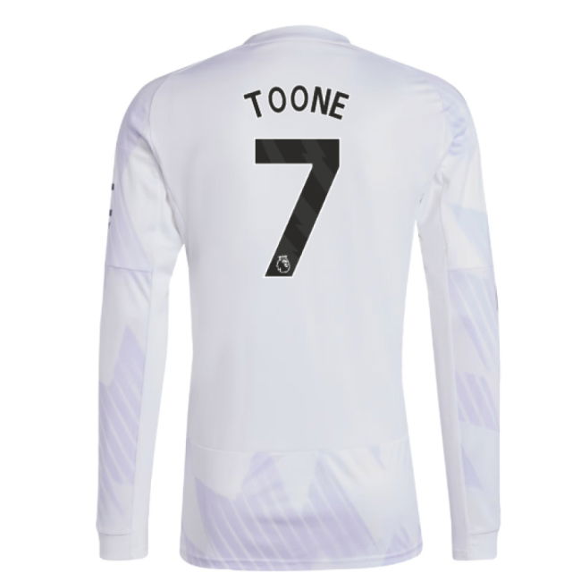 2025-2026 Man Utd Long Sleeve Away Shirt (Toone 7)