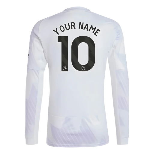 2025-2026 Man Utd Long Sleeve Away Shirt (Your Name)
