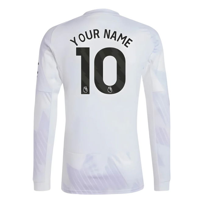 2025-2026 Man Utd Long Sleeve Away Shirt (Your Name)