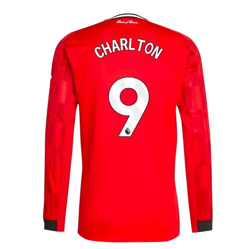 2025-2026 Man Utd Long Sleeve Home Shirt (Charlton 9)