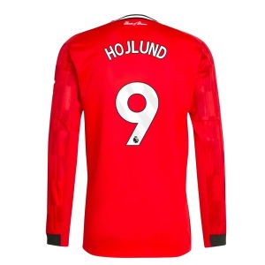 2025-2026 Man Utd Long Sleeve Home Shirt (Hojlund 9)