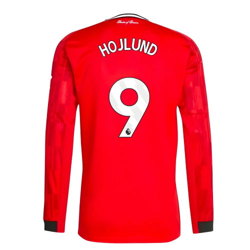 2025-2026 Man Utd Long Sleeve Home Shirt (Hojlund 9)