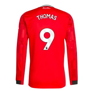 2025-2026 Man Utd Long Sleeve Home Shirt (Thomas 9)