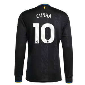 2025-2026 Man Utd Long Sleeve Third Shirt (Cunha 10)