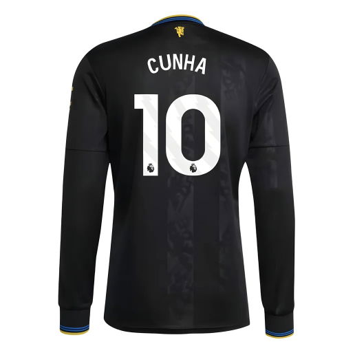 2025-2026 Man Utd Long Sleeve Third Shirt (Cunha 10)