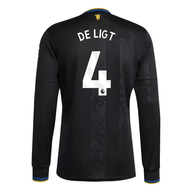 2025-2026 Man Utd Long Sleeve Third Shirt (De Ligt 4)