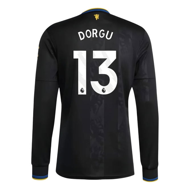2025-2026 Man Utd Long Sleeve Third Shirt (Dorgu 13)
