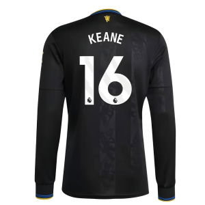 2025-2026 Man Utd Long Sleeve Third Shirt (Keane 16)