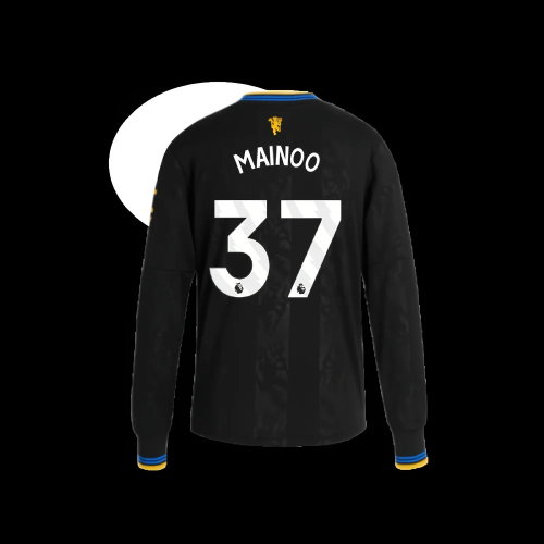 2025-2026 Man Utd Long Sleeve Third Shirt (Kids) (Mainoo 37)