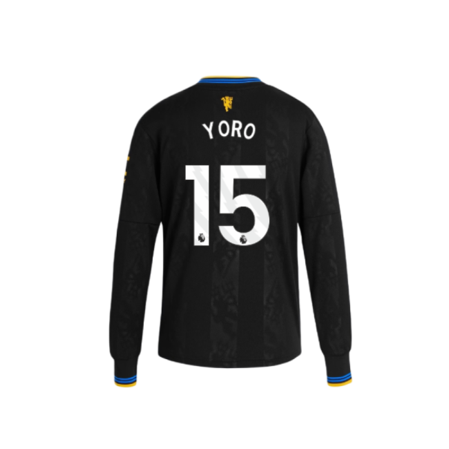 2025-2026 Man Utd Long Sleeve Third Shirt (Kids) (Yoro 15)